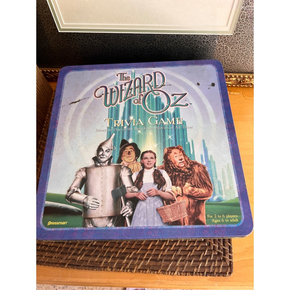 Wizard of Oz Trivia Game 1999 Pressman Collector Tin Edition Board Game 4060